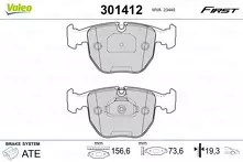 Передние тормозные колодки Valeo First  301412