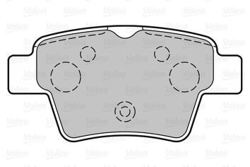 Valeo First 301702 <span>тормозные колодки задние</span>