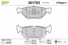 Задние тормозные колодки Valeo First  301703