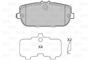 Valeo 598746 <span>тормозные колодки задние</span>