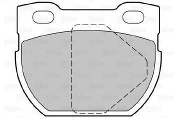 Valeo 598762 <span>тормозные колодки задние</span>