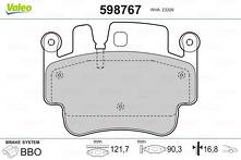 Передние тормозные колодки Valeo 598767 для Porsche 911 997 кабриолет / рестайлинг