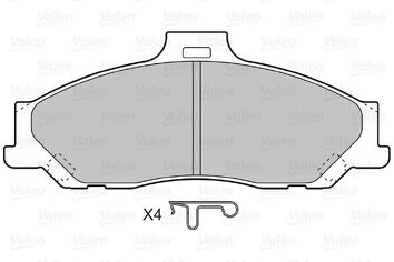Valeo 598784 <span>тормозные колодки передние</span>
