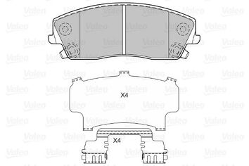 Valeo 601032 <span>тормозные колодки передние</span>