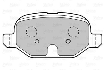 Valeo 601327 <span>тормозные колодки задние</span>