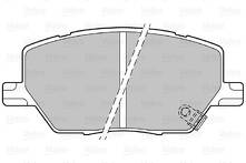 Передние тормозные колодки Valeo 601431 для Jeep Compass 2 пок.