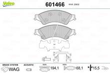 Передние тормозные колодки Valeo 601466 601466