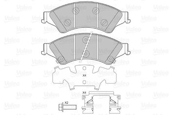 Valeo 601466 <span>тормозные колодки передние</span>