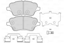Передние тормозные колодки Valeo 601703 для Ford Tourneo Courier 1 пок.