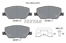 Передние тормозные колодки Textar Q+ 2216503 для Jeep Compass 2 пок.