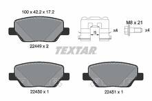 Задние тормозные колодки Textar Q+ 2244901 для Fiat Tipo 2 пок. / хэтчбек