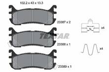 Задние тормозные колодки Textar Q+ 2338704 для Mazda MX-5 2 пок.