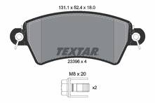 Передние тормозные колодки Textar Q+ 2339602 2339602