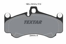 Передние тормозные колодки Textar 2341401 для Porsche 911 997 кабриолет / рестайлинг