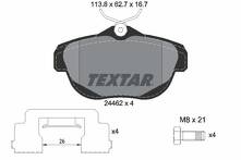 Задние тормозные колодки Textar Q+ 2446201 для Citroen C6 1 пок.
