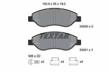 Передние тормозные колодки Textar Q+ 2455001 2455001