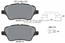 Передние тормозные колодки Textar Q+ 2513402 для Ford Tourneo Courier 1 пок.