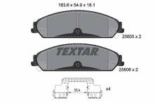 Передние тормозные колодки Textar Q+ 2560501 для Dodge Charger 7 пок. / рестайлинг