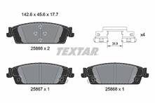 Задние тормозные колодки Textar Q+ 2586601 для Chevrolet Tahoe 4 пок. / LTZ/K2UC
